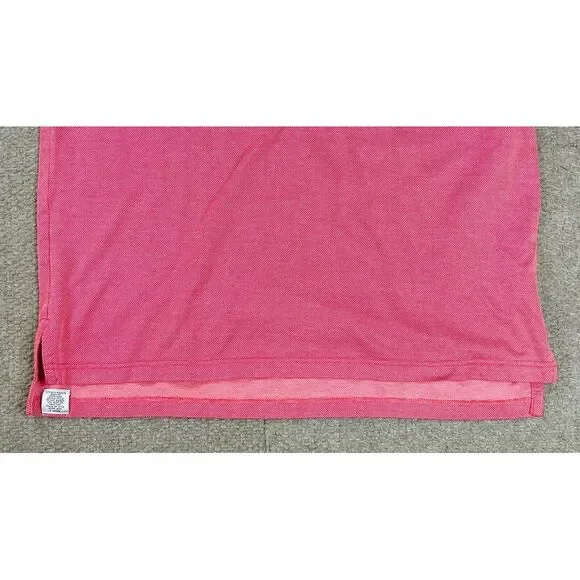 Peter‎ Millar Vintage Men's Button Up Short Sleeve Golf Polo Shirt Size L - Picture 2 of 12